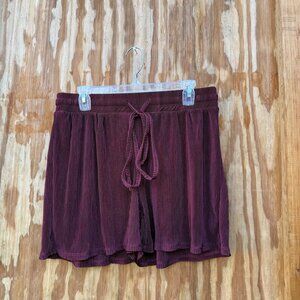 Women's Burgundy Shorts